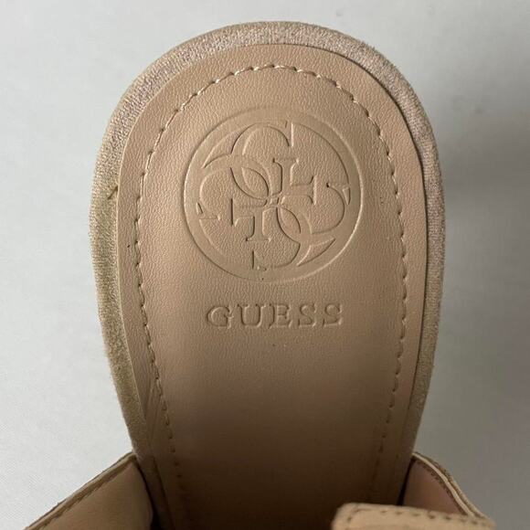 Guess Aubria Perforated Heels 10 Tan – Glam, Boho, Minimalist, Dressy - Picture 9 of 9